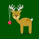 Christmas deer  screen for extension Chrome web store in OffiDocs Chromium