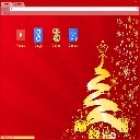 Skrin Krismas dalam Merah untuk sambungan kedai web Chrome dalam OffiDocs Chromium