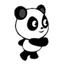 Christmas Panda Run Game Runs Offline screen for extension Chrome web store in OffiDocs Chromium