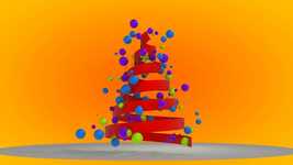 Descărcare gratuită Christmas Tree Abstract - video gratuit pentru a fi editat cu editorul video online OpenShot
