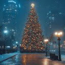 Christmas Tree in City Live Wallpaper  screen for extension Chrome web store in OffiDocs Chromium