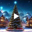 Christmas Tree in Town Live Wallpaper  screen for extension Chrome web store in OffiDocs Chromium