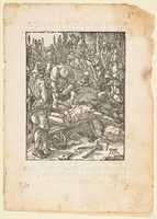 Free download Christ Nailed to The Cross, from The Little Passion, edition Venice, 1612 free photo or picture to be edited with GIMP online image editor