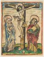 Free download Christ on the Cross with The Virgin and Saint John (Schr. 452c) free photo or picture to be edited with GIMP online image editor