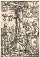 Free download Christ on the Cross with the Virgin and Saints Longinus, Mary Magdalen and John free photo or picture to be edited with GIMP online image editor