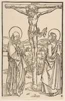Free download Christ on the Cross with the Virgin and St. John free photo or picture to be edited with GIMP online image editor