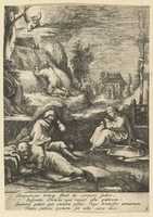 Free download Christ on the Mount of Olives, from The Passion of Christ (after H. Goltzius) free photo or picture to be edited with GIMP online image editor