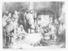 Free download Christ Preaching, called La Petite Tombe free photo or picture to be edited with GIMP online image editor