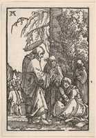 Free download Christ Taking Leave of His Mother, from The Fall and Salvation of Mankind Through the Life and Passion of Christ free photo or picture to be edited with GIMP online image editor