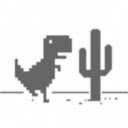 Tela do jogo Chrome Dino para extensão da loja virtual do Chrome no OffiDocs Chromium