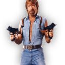 Bildschirm mit Chuck Norris-Zitaten für die Erweiterung des Chrome-Webshops in OffiDocs Chromium