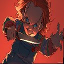 Chucky Menacing Smirk Live Wallpaper 4K  screen for extension Chrome web store in OffiDocs Chromium