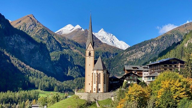 دانلود رایگان تصویر رایگان کلیسا کوه های تیرول اتریش برای ویرایش با ویرایشگر تصویر آنلاین رایگان GIMP
