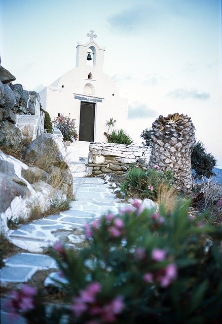 免费下载教堂旅行希腊 ios 基克拉泽斯 免费图片可使用 GIMP 免费在线图像编辑器进行编辑