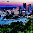 City and bridges  screen for extension Chrome web store in OffiDocs Chromium