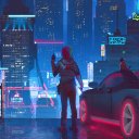 भविष्य का शहर | ऑफिसडॉक्स क्रोमियम में एक्सटेंशन क्रोम वेब स्टोर के लिए साइबरपंक 2077 स्क्रीन