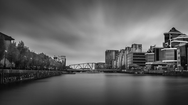 Free download city salford quays skyline free picture to be edited with GIMP free online image editor