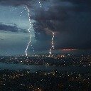 City Under the Thunderstorm  screen for extension Chrome web store in OffiDocs Chromium