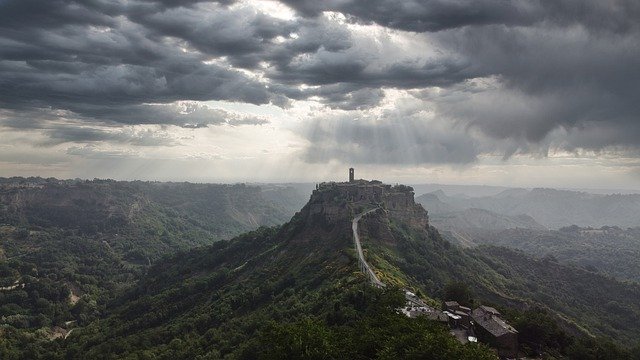 הורדה חינם civita di bagnoregio כפר גבעה תמונה חינם לעריכה עם GIMP עורך תמונות מקוון בחינם