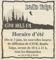 Téléchargement gratuit CIVR CKLB Horaire Dete 101,9 FM photo ou image gratuite à éditer avec l'éditeur d'images en ligne GIMP