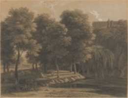 Free download Classical Landscape with a Shepherd free photo or picture to be edited with GIMP online image editor