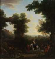 Free download Classical Landscape with Gypsies free photo or picture to be edited with GIMP online image editor