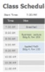 Free download Class Schedule Template DOC, XLS or PPT template free to be edited with LibreOffice online or OpenOffice Desktop online