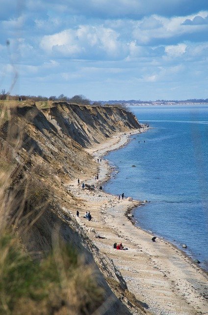 Free download cliff beach sea ocean baltic sea free picture to be edited with GIMP free online image editor