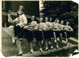 Free download Clinton Community High School Majorettes 1949 02 free photo or picture to be edited with GIMP online image editor