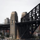 Close up of the Sydney Harbour Bridge  screen for extension Chrome web store in OffiDocs Chromium