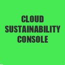 Cloud Sustainability Console  screen for extension Chrome web store in OffiDocs Chromium