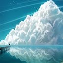 Tela Cloudy Sea Theme para extensão da loja virtual do Chrome no OffiDocs Chromium
