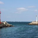 Coastal Harbor Entrance with Twin Lighthouses  screen for extension Chrome web store in OffiDocs Chromium