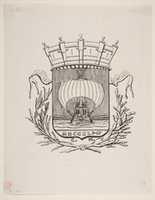 Free download Coat-of-Arms Symbolic of the City of Paris with the motto: It Rocks But Does Not Sink free photo or picture to be edited with GIMP online image editor