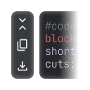 #codeblockshortcuts;  screen for extension Chrome web store in OffiDocs Chromium
