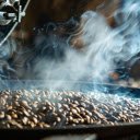 Coffee bean roasted close up  screen for extension Chrome web store in OffiDocs Chromium