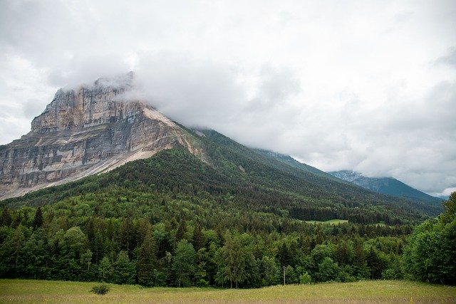 Muat turun percuma pokok gunung col du granier gambar percuma untuk diedit dengan editor imej dalam talian percuma GIMP