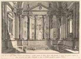 Free download Colonnaded hall according to the custom of the ancient Romans, and niches adorned with statues (Sala alluso degli antichi Romani con Colonne, e nicchie ornate di Statue) free photo or picture to be edited with GIMP online image editor