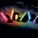 Colored chalk  screen for extension Chrome web store in OffiDocs Chromium