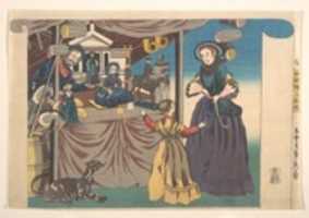 Free download Color Print of a Copperplate Picture of a Toy Shop free photo or picture to be edited with GIMP online image editor