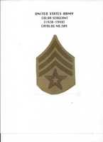 Free download Color Sergeant Chevrons, No. 309, 1920-1948, free photo or picture to be edited with GIMP online image editor