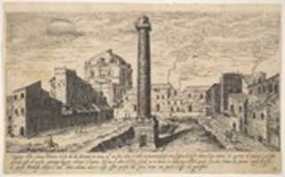 Free download Colum of Trajan, from Vestigi della antichita di Roma, Tivoli, Pozzvolo et altri luochi free photo or picture to be edited with GIMP online image editor