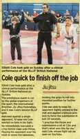 Free download Combat Sports Academy Junior Team Press Clipping - Medway Messenger - 27th June 2019 - Elliott Cole at the IBJJF British National Kids 2019 free photo or picture to be edited with GIMP online image editor