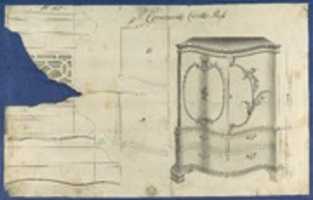 Безкоштовно завантажити Commode Clothes Press із Chippendale Drawings, Vol. II безкоштовна фотографія або зображення для редагування за допомогою онлайн-редактора зображень GIMP