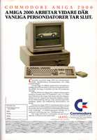 Free download Commodore Amiga 2000 advertisement (Elektronikskolan 1 grundbok) free photo or picture to be edited with GIMP online image editor