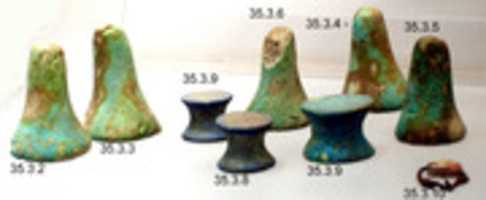 Free download Conical Game Pieces from Neferkhawets Tomb free photo or picture to be edited with GIMP online image editor