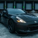 Contemporary racing car parked on road on cloudy day  screen for extension Chrome web store in OffiDocs Chromium