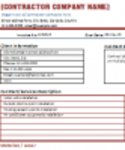 Download grátis do Contractor Invoice DOC, XLS ou PPT template grátis para ser editado com o LibreOffice online ou OpenOffice Desktop online