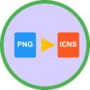 Convert PNG to ICNS  screen for extension Chrome web store in OffiDocs Chromium