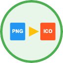 Convert PNG to ICO  screen for extension Chrome web store in OffiDocs Chromium